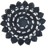 Schwarze Antike Jute-Teppiche aus Textil 