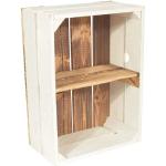 Weiße Vintage Holzküchenregale matt aus Holz Breite 0-50cm, Höhe 0-50cm, Tiefe 0-50cm 1-teilig 