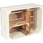 Weiße Vintage Holzküchenregale aus Holz Breite 0-50cm, Höhe 0-50cm, Tiefe 0-50cm 1-teilig 