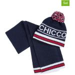 Reduzierte Blaue Chicco Mütze Schal Handschuh Sets für Kinder aus Polyamid Größe 92 
