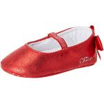 Rote Elegante Chicco Kinderballerinas mit Riemchen aus Satin leicht Größe 16 für den für den Sommer 