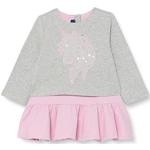 Pinke Langärmelige Chicco Kinderkleider mit Ärmeln mit Strass für Babys 