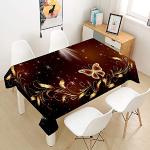 Cremefarbene Karo Maritime Runde eckige Tischdecken 140 cm mit Insekten-Motiv schnelltrocknend 