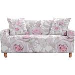 Hellbraune Blumenmuster Moderne Sofabezüge 2 Sitzer aus Leder 