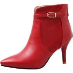 Rote Spitze Pfennigabsatz High Heel Stiefeletten & High Heel Boots für Damen Größe 44 