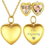 Nickelfreie Goldene Foto Medaillons personalisiert für Kinder zum Muttertag 