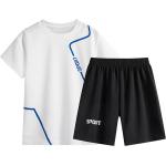 CHICTRY Jungen Trainingsanzug Sportshirt Kurzarm T-Shirt mit Sportshorts Sommer