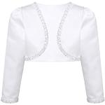 Weiße Elegante Kinderübergangsjacken aus Spitze Handwäsche für Babys Größe 146 