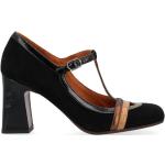 Schwarze Chie Mihara High Heels & Stiletto-Pumps aus Veloursleder für Damen Größe 37,5 mit Absatzhöhe über 9cm 