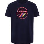 Dunkelblaue Casual Kurzärmelige Chiemsee Bio Nachhaltige T-Shirts mit Knopf aus Baumwolle für Herren Größe L 