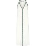 Weiße Unifarbene Chiemsee Maxi V-Ausschnitt Sommerkleider für Damen Größe L für den für den Sommer 