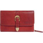 Rote Unifarbene Chiemsee Damenportemonnaies & Damenwallets aus Leder mit RFID-Schutz 