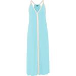 Blaue Unifarbene Chiemsee Maxi V-Ausschnitt Sommerkleider für Damen Größe XS 