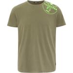 Olivgrüne Kurzärmelige Chiemsee Bio Nachhaltige T-Shirts mit Knopf aus Baumwolle für Herren Größe XL 