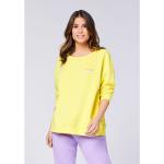 Reduzierte Gelbe Chiemsee Rundhals-Ausschnitt Damensweatshirts aus Baumwolle Größe S 