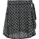 Schwarze Sheego Mini Chiffonröcke aus Chiffon für Damen Größe 3 XL Große Größen für den für den Sommer 