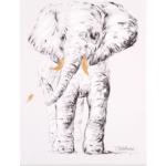 CHILDHOME Ölgemälde Elefant 30 x 40 cm