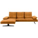 Orange Moderne Chilliano Ecksofas mit Schlaffunktion & Funktionsecken aus Textil Breite 250-300cm, Höhe 250-300cm, Tiefe 250-300cm 