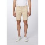 Reduzierte Beige Nachhaltige Chino-Shorts mit Knopf aus Baumwolle für Herren Größe XXL Große Größen für den für den Sommer 