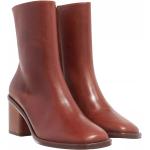 Reduzierte Braune Chloé Ankle Boots & Klassische Stiefeletten aus Leder für Damen Größe 41 