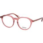 Rosa Runde Runde Brillen aus Kunststoff für Damen 