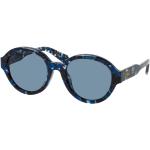 Blaue Chloé Runde Runde Sonnenbrillen aus Kunststoff für Damen 