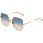 Goldene Chloé Kunststoffsonnenbrillen für Damen 