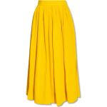 Reduzierte Gelbe Chloé Midi Leinenröcke aus Seide maschinenwaschbar für Damen Größe XL 