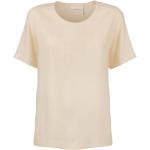 Reduzierte Beige Elegante Chloé T-Shirts aus Seide für Damen Größe L 