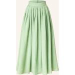 Reduzierte Hellgrüne Chloé Leinenröcke mit Reißverschluss aus Leinen für Damen Größe M 