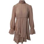 Reduzierte Pastellrosa Karo Vintage Chloé Frühlingskleider mit Rüschen aus Polyester für Damen Einheitsgröße für den für den Frühling 