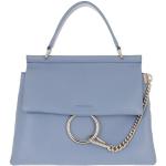 Chloé Satchel Bag - Faye Top Handle Bag Leather - in blue - für Damen