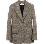 Reduzierte Braune Chloé Tweed-Mäntel aus Tweed enganliegend für Damen Größe S 