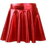 Rote Mini A Linien Kinderröcke mit Pailletten aus Satin Handwäsche für Mädchen Größe 134 für den für den Sommer 