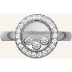Chopard Happy Diamonds Diamantringe aus Weißgold 18 Karat mit Diamant für Damen Größe 51 