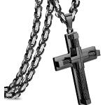 Reduzierte Kreuzketten aus Edelstahl für Herren 