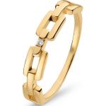 CHRIST Diamantring » Damen-Damenring 375er Gelbgold Diamant«, goldfarben, deutliche Einschlüsse