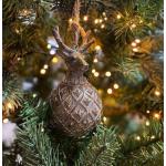 Braune Zeitzone Christbaumkugeln & Weihnachtsbaumkugeln aus Metall 