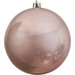 Rosa Runde Christbaumkugeln & Weihnachtsbaumkugeln glänzend aus Kunststoff bruchsicher 