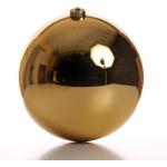 Goldene Runde Christbaumkugeln & Weihnachtsbaumkugeln glänzend aus Kunststoff bruchsicher 