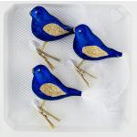Royalblaue Tierfiguren mit Tiermotiv aus Glas mundgeblasen 39-teilig 