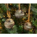 Vintage Christbaumkugeln & Weihnachtsbaumkugeln aus Zink 3-teilig 