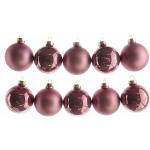 Reduzierte Cremefarbene Kaemingk Runde Christbaumkugeln & Weihnachtsbaumkugeln matt aus Glas 10-teilig 