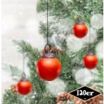 Rote Runde Christbaumkugeln & Weihnachtsbaumkugeln aus Glas 