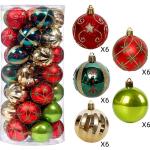 Reduzierte Rote Christbaumkugeln & Weihnachtsbaumkugeln aus Kunststoff bruchsicher 