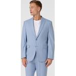 Blaue Unifarbene Christian Berg Men Businesskleidung aus Viskose für Herren Übergröße 
