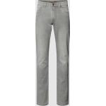 Hellgraue Unifarbene Christian Berg Men 5-Pocket Jeans aus Baumwollmischung für Herren Größe XXL Weite 36, Länge 30 