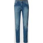 Blaue Christian Berg Men Straight Leg Jeans aus Baumwollmischung für Herren Größe XXL 