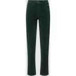Dunkelgrüne Christian Berg Röhrenhosen mit Reißverschluss aus Baumwollmischung für Damen Größe XS Weite 44, Länge 28 