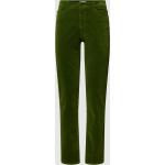 Reduzierte Grüne Christian Berg Röhrenhosen mit Reißverschluss aus Baumwollmischung für Damen Größe XS Weite 44, Länge 28 